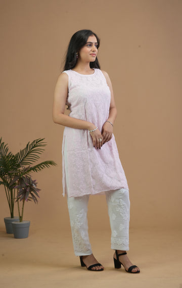 Aaparya Hand Embroidered Viscose Mid Length Kurti