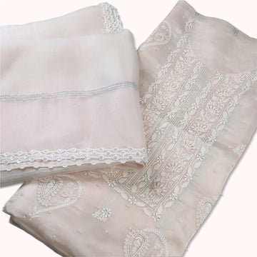 Pure Organza Unstitched Suit
