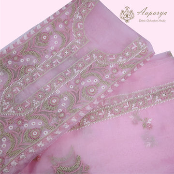 Organza Unstitched Suit