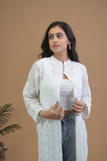 Aaparya Hand Embroidered Stitched Shrug