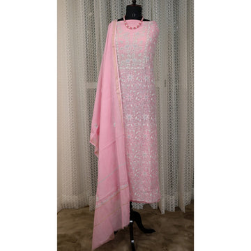 Aaparya 3 piece full suit in Mal cotton fabric