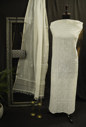 CHANDERI UNSTITCH SUIT