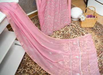 Mul Chanderi Unstitch Suit