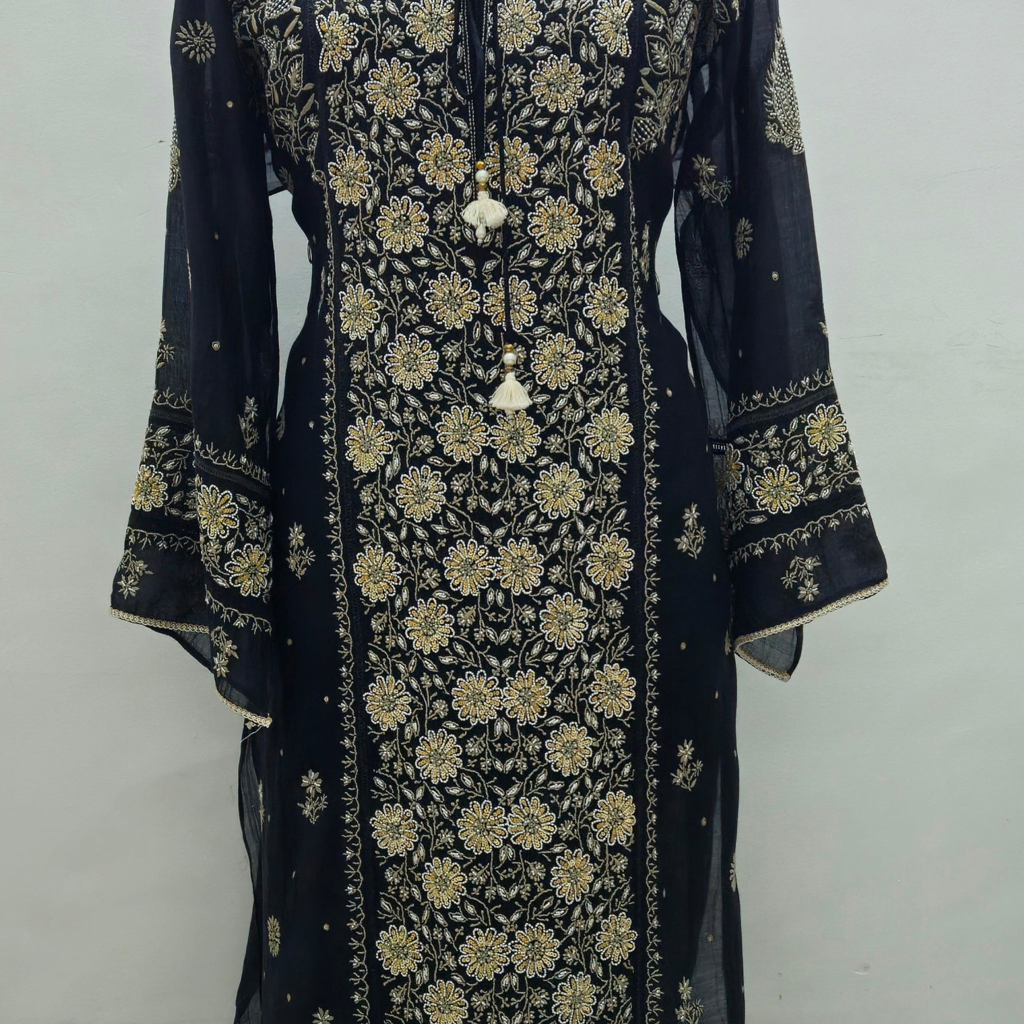 Mal Chanderi Semi Stich Suit