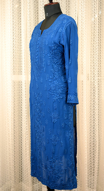 Aaparya Hand Embroidered Viscose Long Kurti