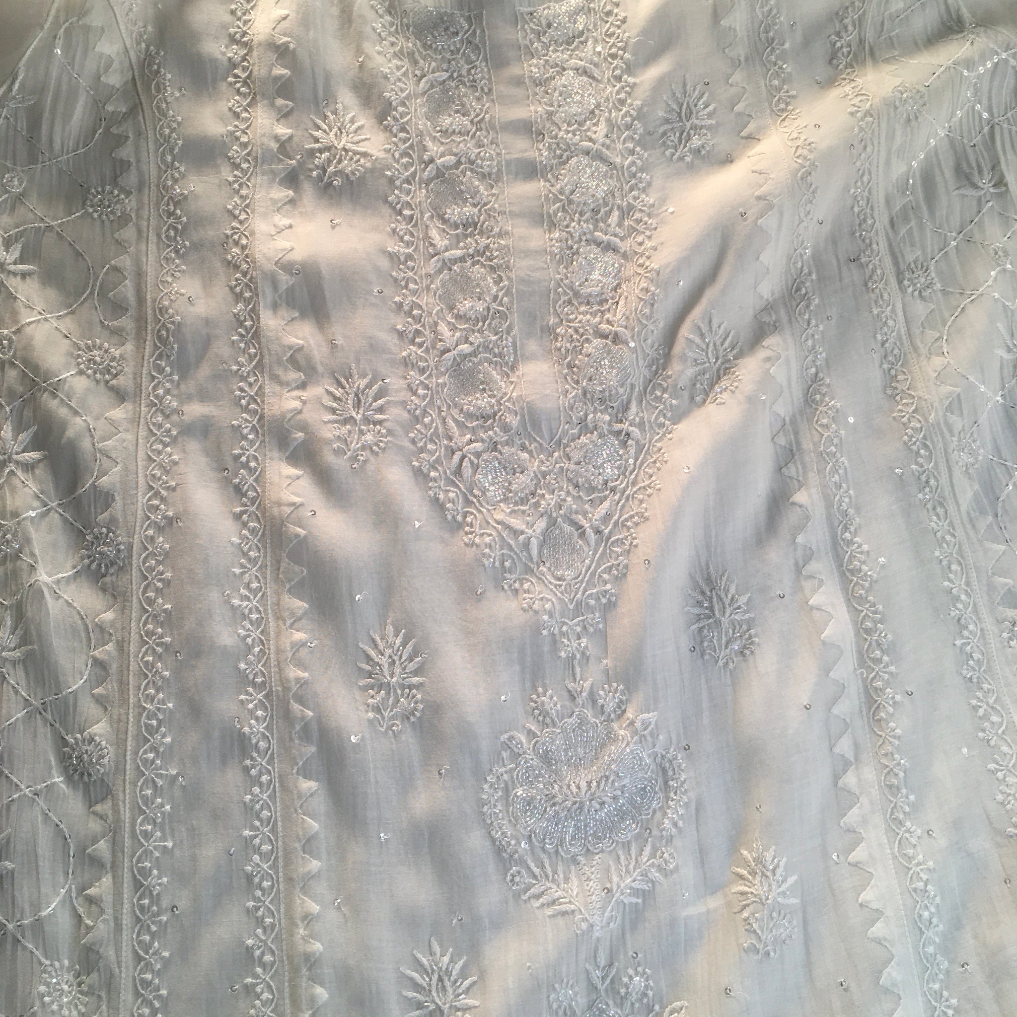 Unstitched Mal Chanderi Suit