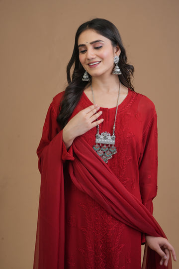 PURE GEORGETTE READY TO WEAR  SUIT