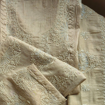 ROSE GOLD SEMI-STITCH TISSUE SUIT