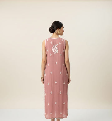 AAPARYA  HAND EMBROIDERED VISCOSE LONG KURTI