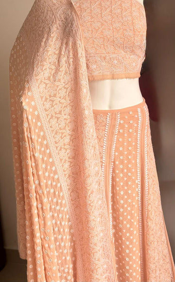 SHEHZADI COLLECTION CHIKANKARI LAHENGA