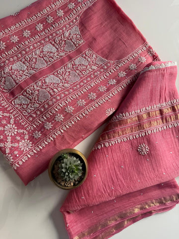 MAL CHANDERI UNSTITCHED SUIT