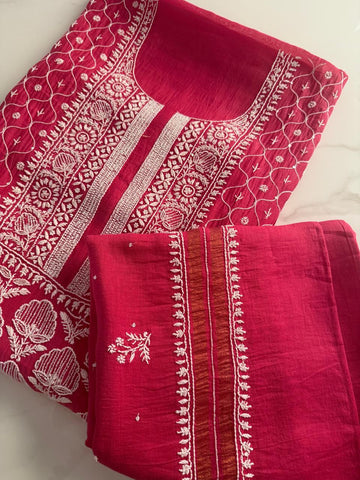 MAL CHANDERI UNSTITCHED SUIT