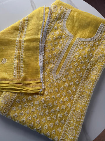 LINEN UNSTITCHED SUIT