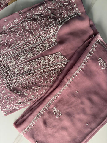 VISCOSE GEORGETTE UNSTITCHED SUIT