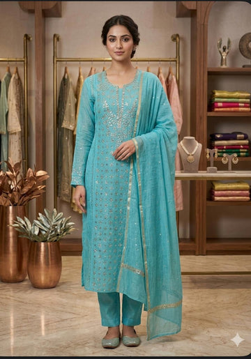 MAL-CHANDERI STITCHE SUIT