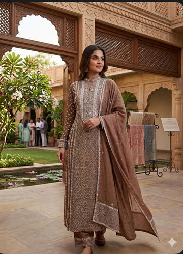 SEMISTITCHED ANARKALI