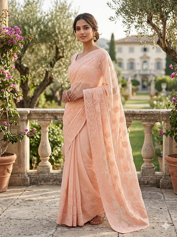 VISCOSE GEORGETTE SAREE