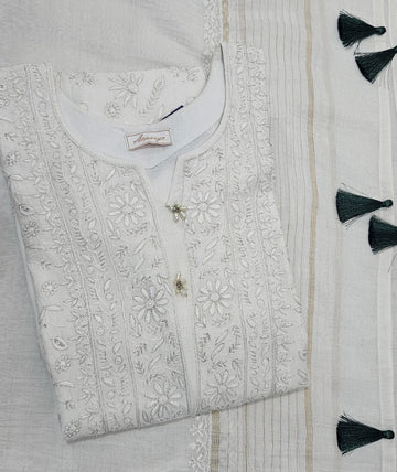 CHANDERI STITCHED SUIT