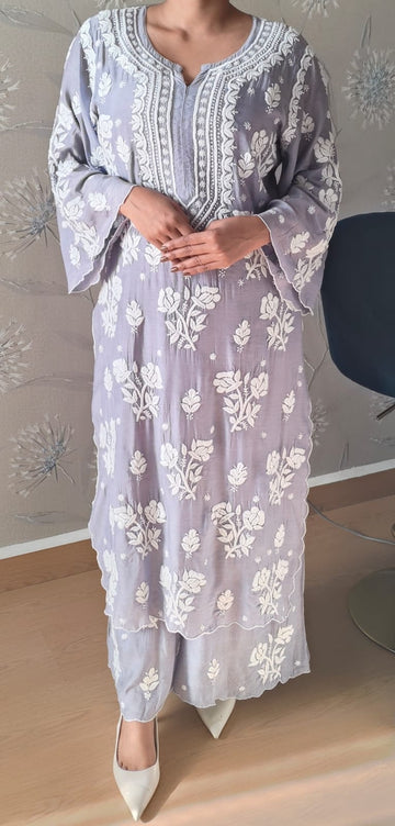 MUSLIN PLAZZO SET