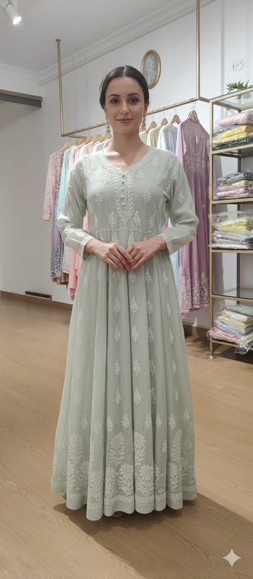 MUSLIN ANARKALI DRESS