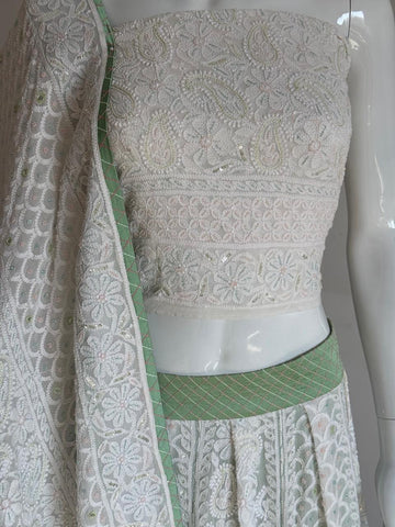 SHEHZADI COLLECTION CHIKANKARI LEHENGA