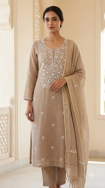 CHANDERI OMBRE SUIT