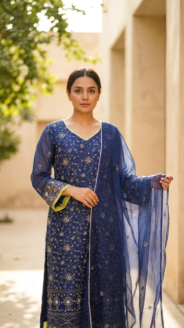ORGANZA STITCHED SUIT
